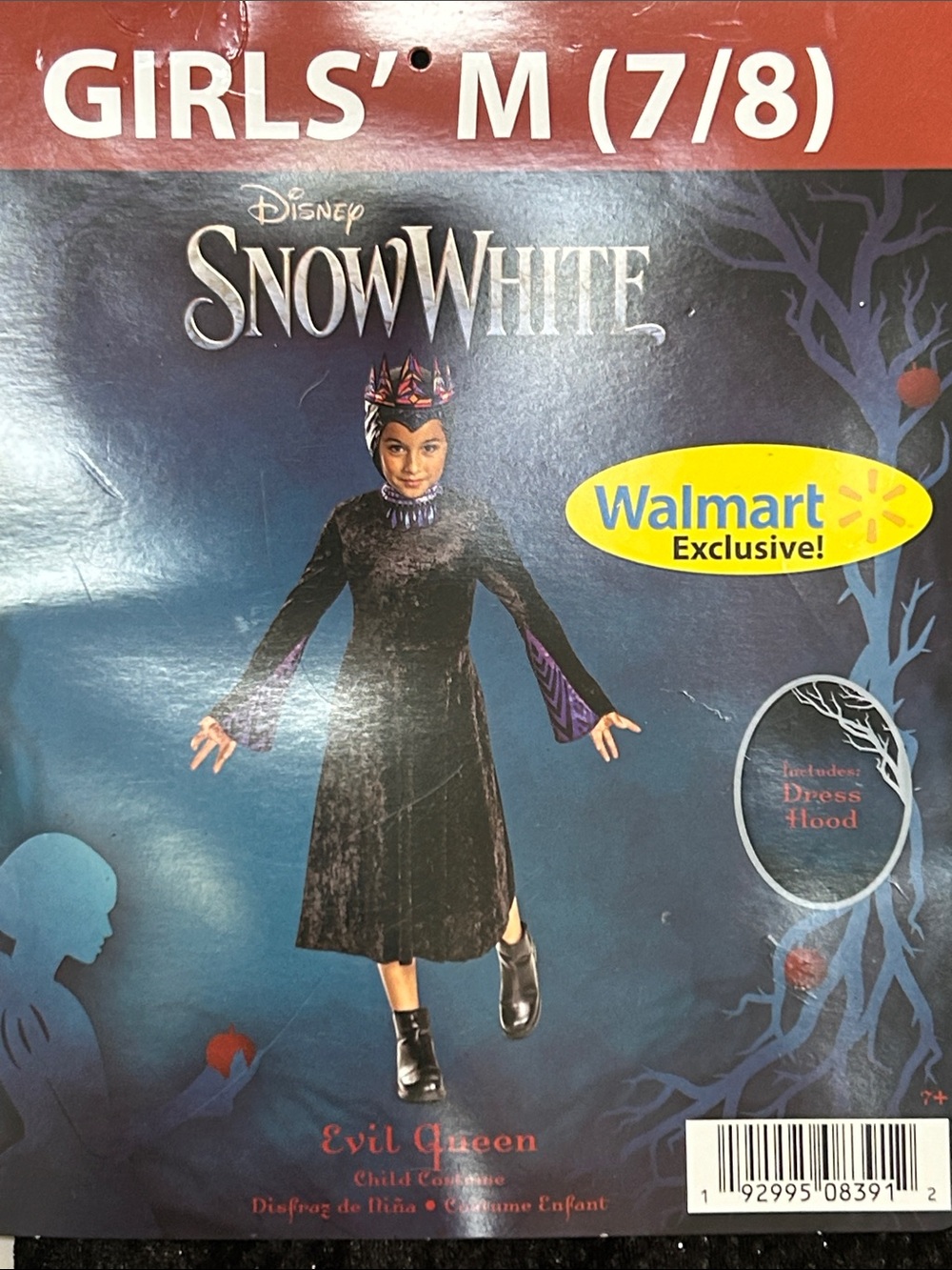 Medium Girls 7/8 Snow White evil queen Halloween costume